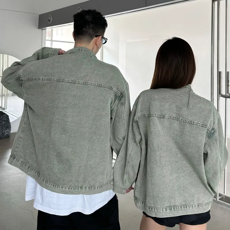 CRUSH KEY Denim Jackets Unisex-2