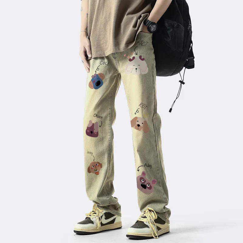 CRUSH KEY Jeans Unisex-5