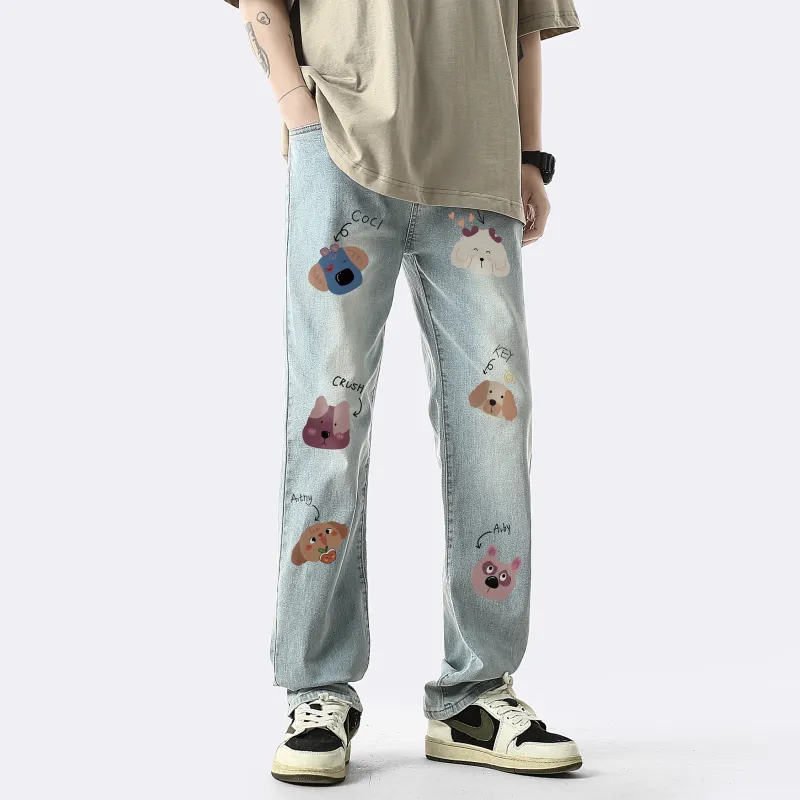 CRUSH KEY Jeans Unisex-17