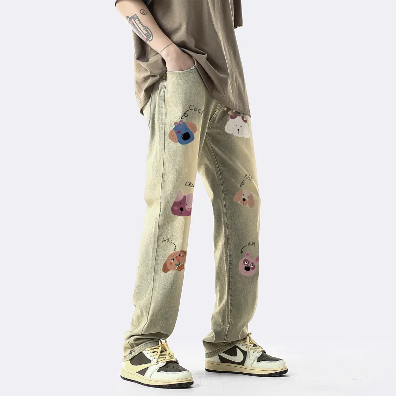 CRUSH KEY Jeans Unisex-4