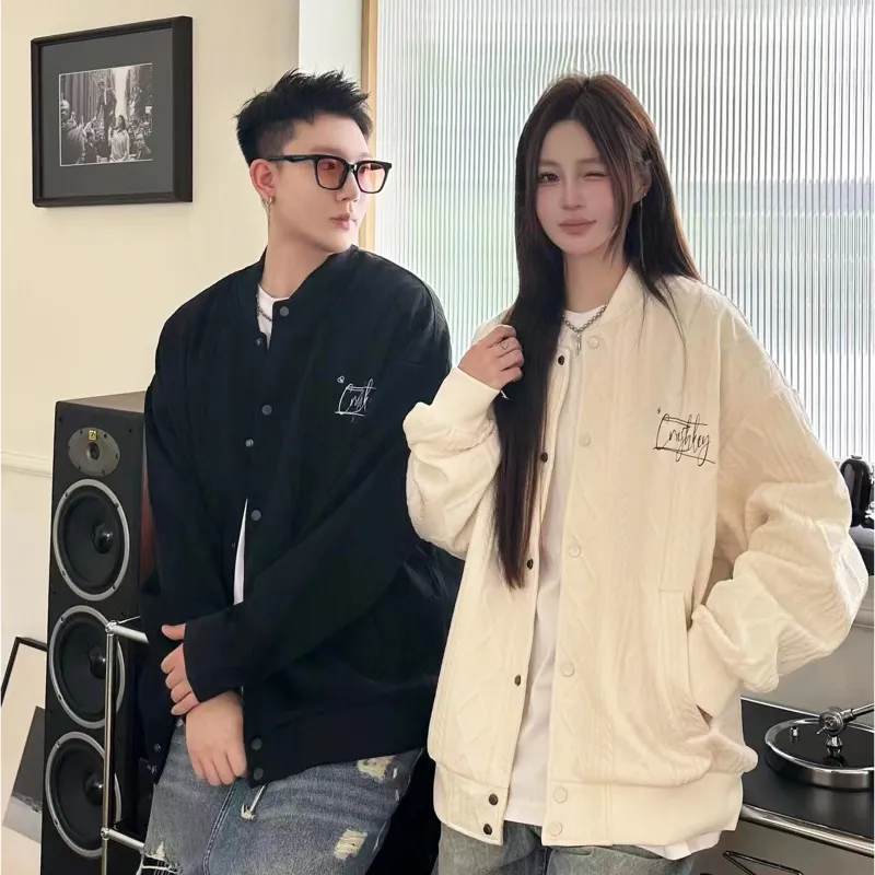 CRUSH KEY Baseball Jacket Unisex-8