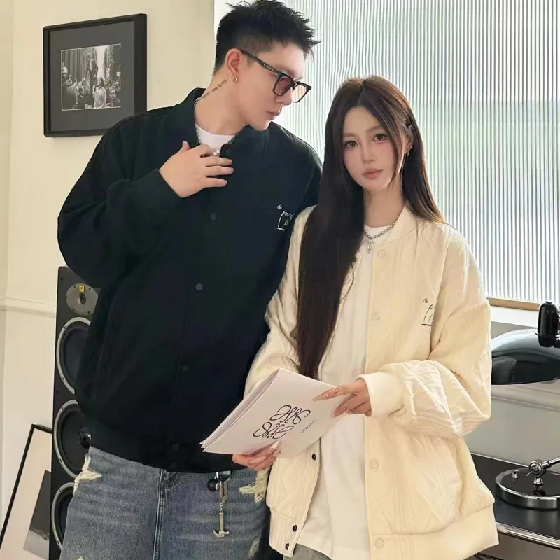 CRUSH KEY Baseball Jacket Unisex-4