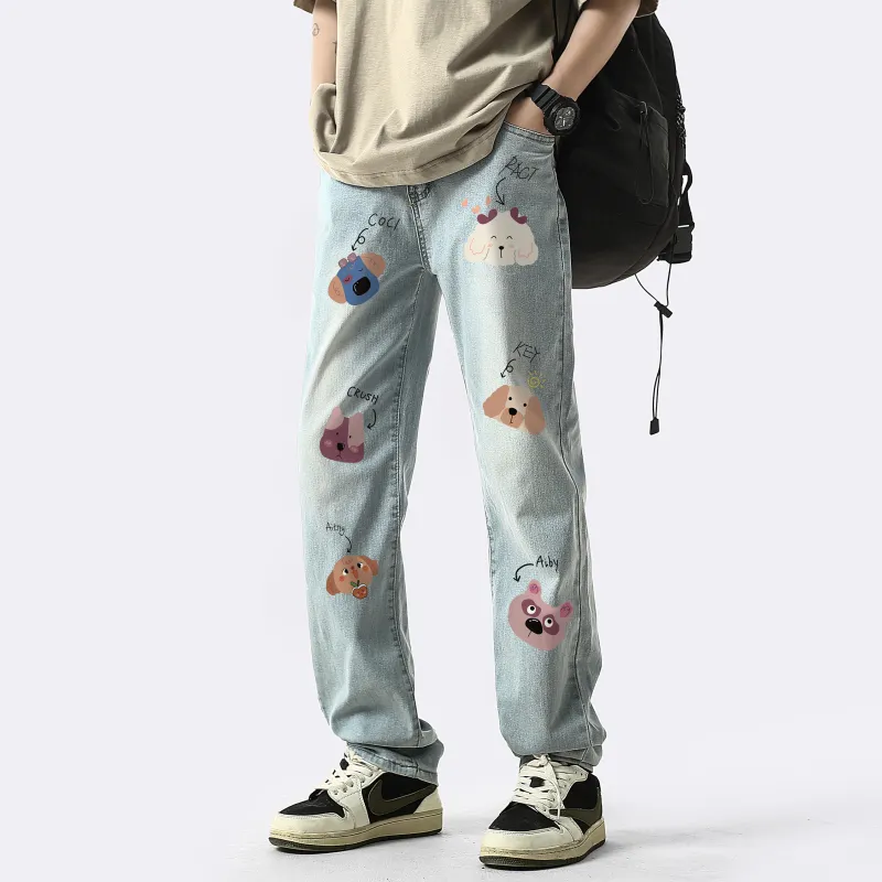 CRUSH KEY Jeans Unisex-16