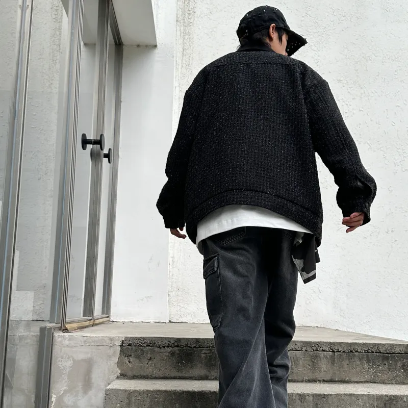 CRUSH KEY Jackets Coats Unisex Ink Black-2
