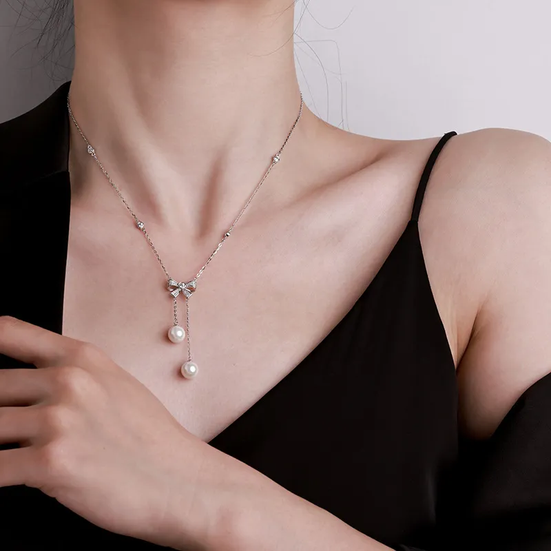 Golden Linmen S925 Silver Necklaces Women's-4