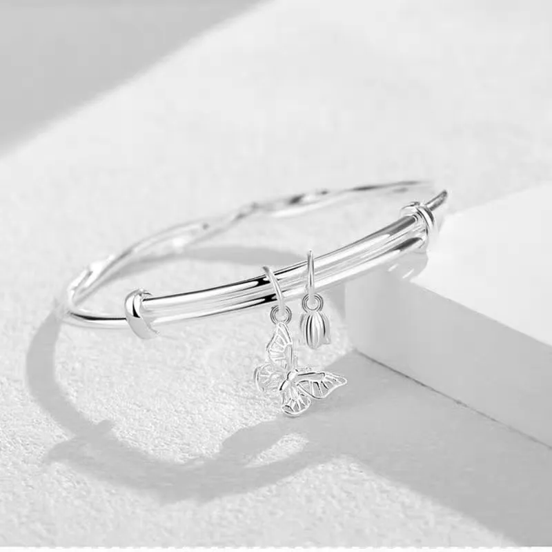 Golden Linmen S999 Fine Silver Bangles Women's-1