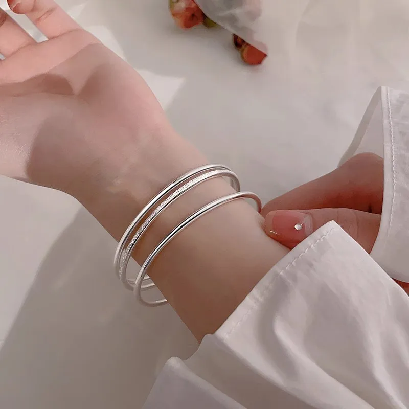 Golden Linmen 999 Fine Silver Bangles Unisex-2