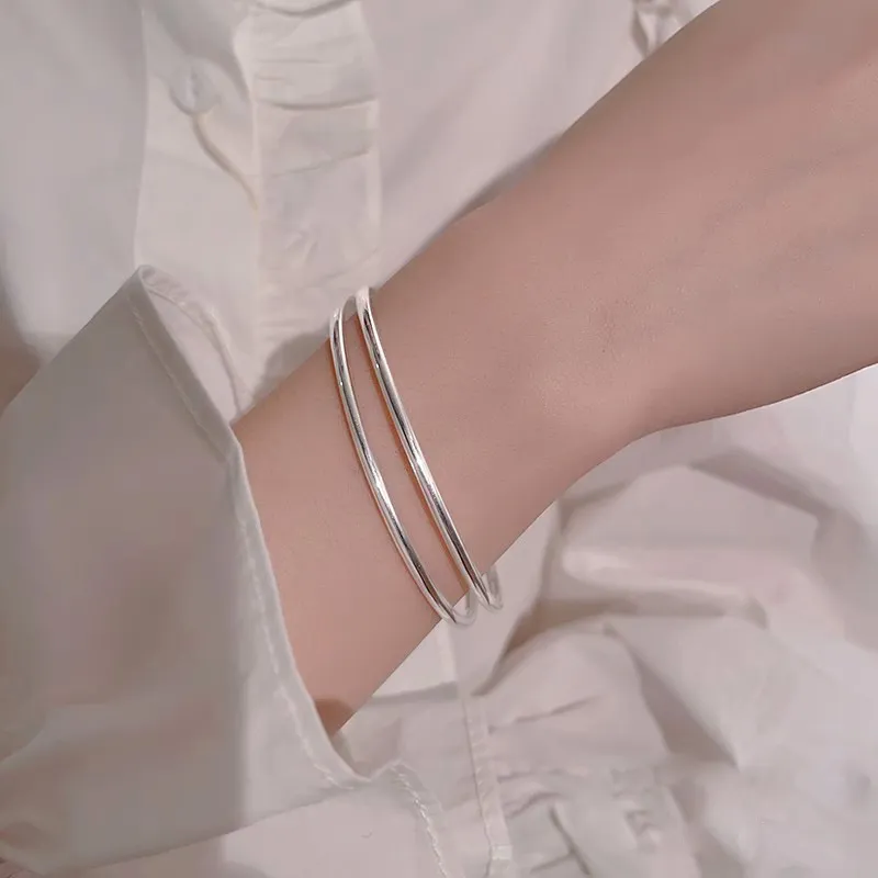 Golden Linmen 999 Fine Silver Bangles Unisex-4