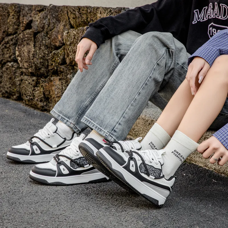 Marino Orlandi Abrasion Resistant Height Increasing Low Top Skateboard Shoes Unisex-4