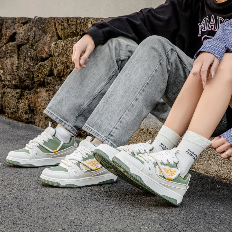 Marino Orlandi Abrasion Resistant Height Increasing Low Top Skateboard Shoes Unisex-9