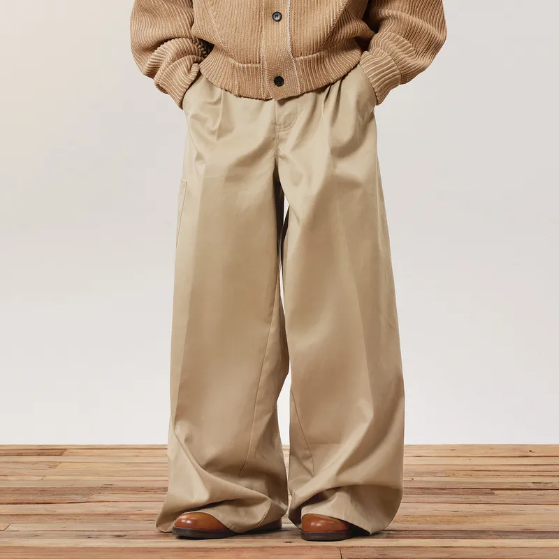 CROQUIS Casual Pants Men 250 Khaki-3