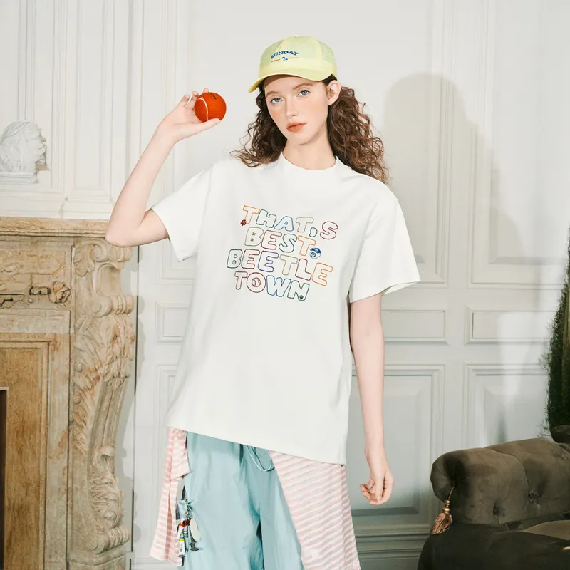 BEETLE TOWN Short Sleeved T Shirts Women's-13