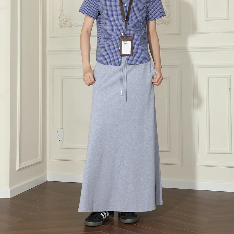 BEETLE TOWN Midi Skirt Women's Heather Gray-5