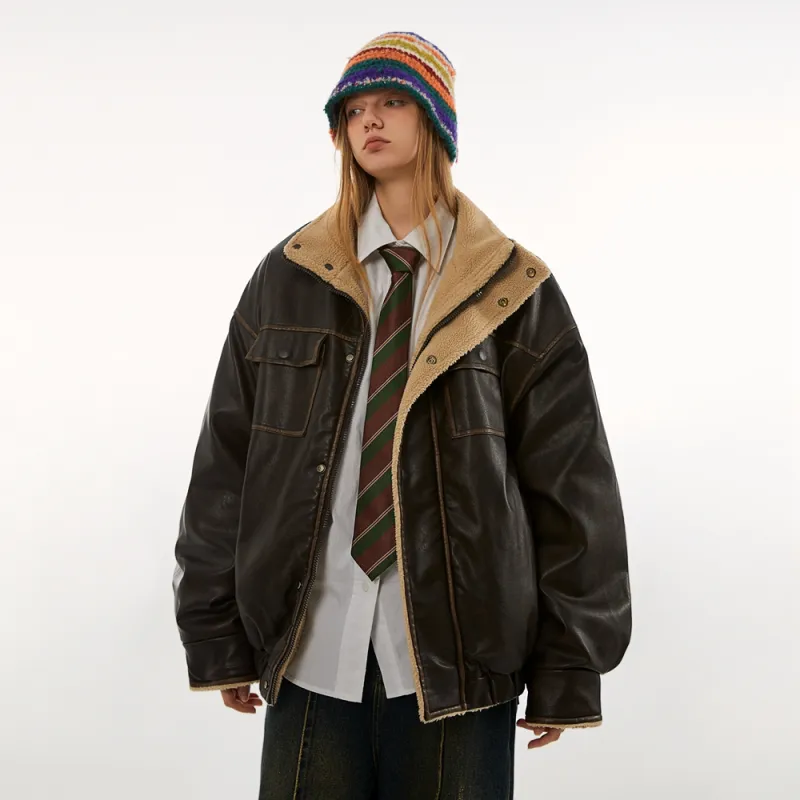 BEETLE TOWN Cotton Lint Jacket Unisex-9