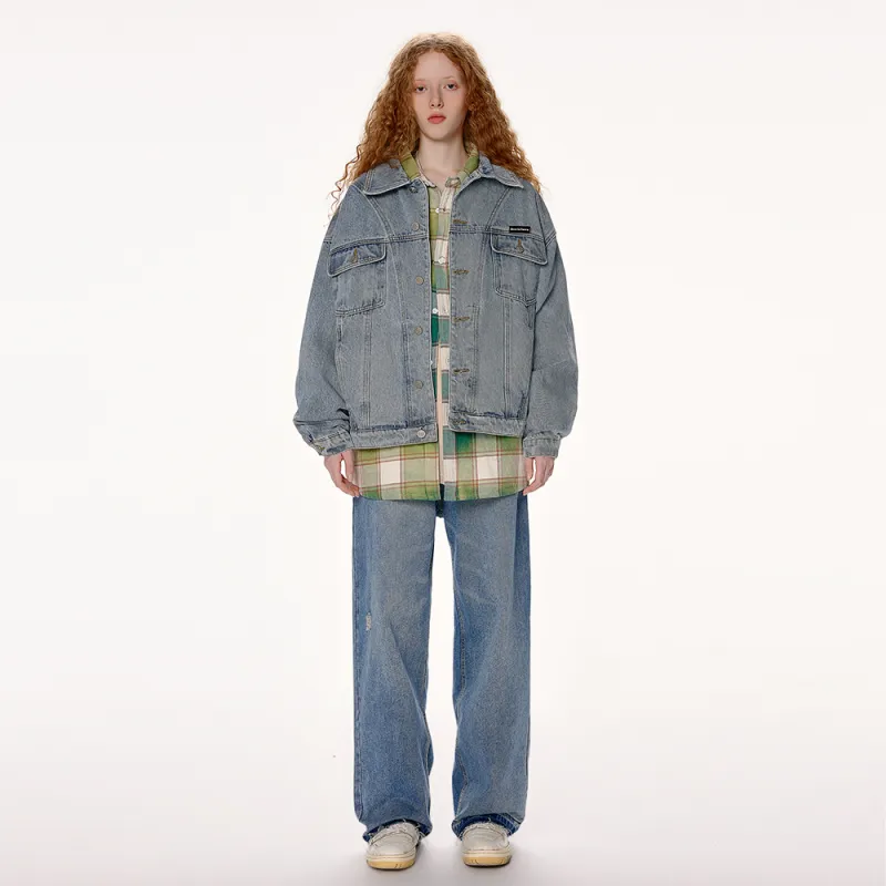 BEETLE TOWN Denim Jacket Unisex-12