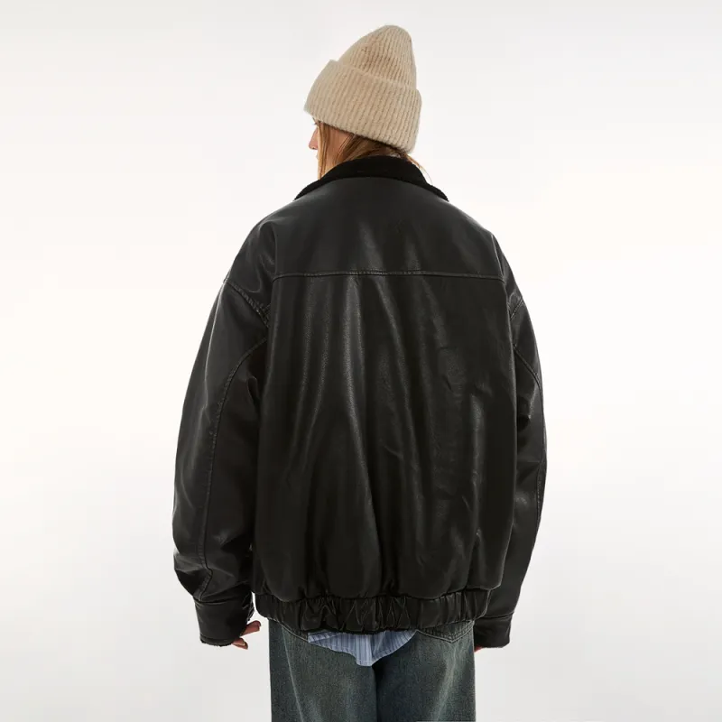 BEETLE TOWN Cotton Lint Jacket Unisex-5