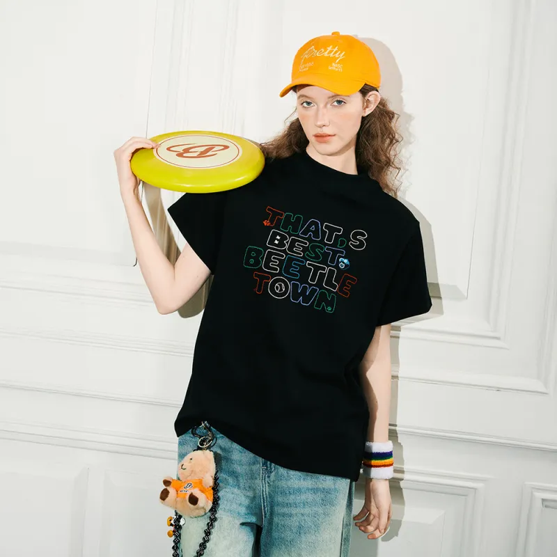 BEETLE TOWN Short Sleeved T Shirts Women's-2