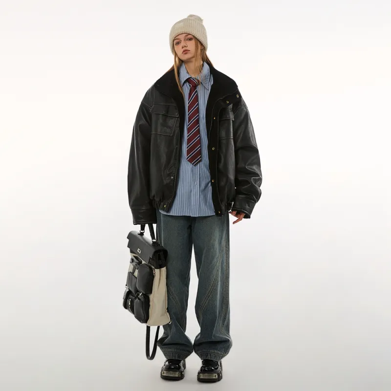 BEETLE TOWN Cotton Lint Jacket Unisex-4