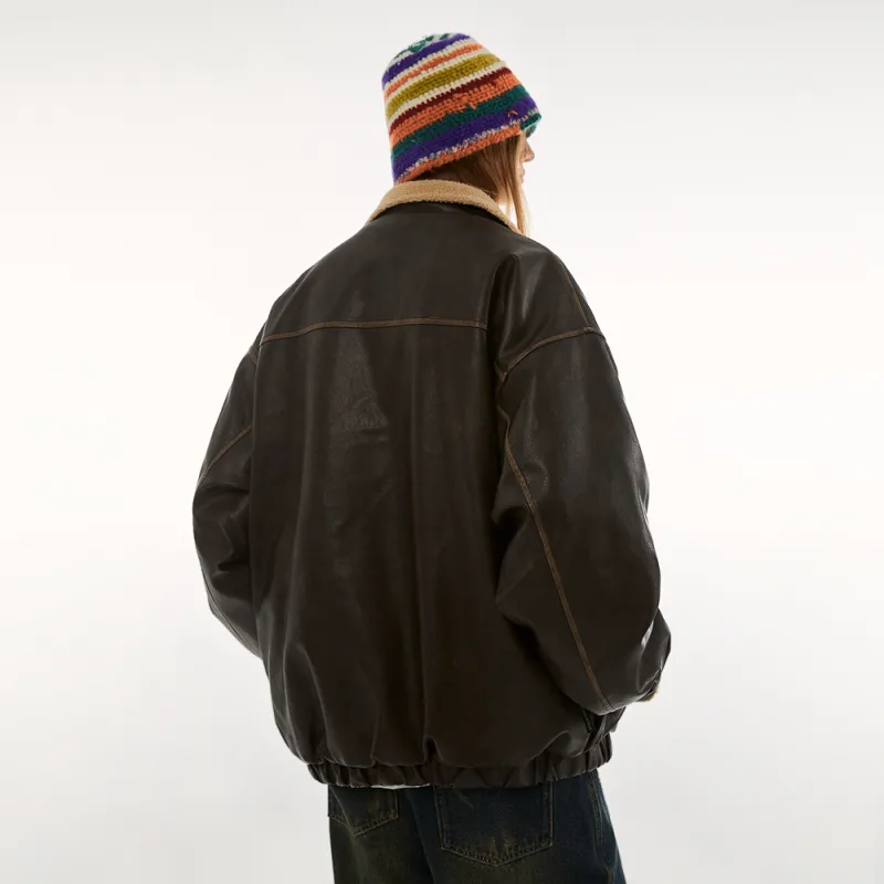 BEETLE TOWN Cotton Lint Jacket Unisex-12