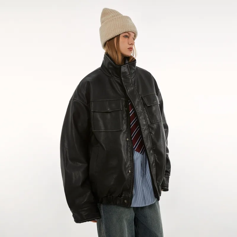 BEETLE TOWN Cotton Lint Jacket Unisex-3