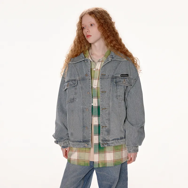 BEETLE TOWN Denim Jacket Unisex-11