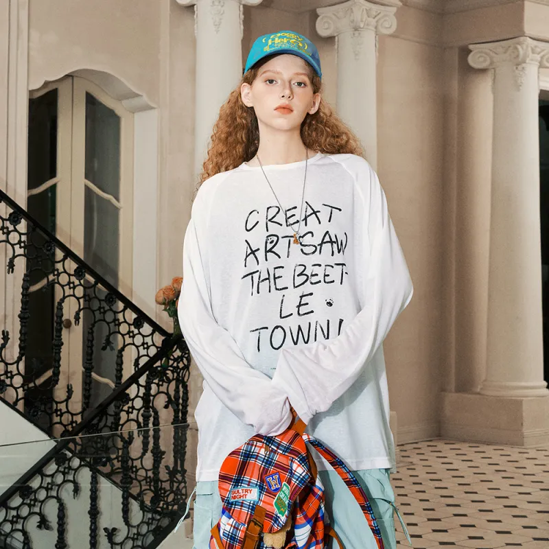 BEETLE TOWN Long Sleeved T Shirt Women's-3