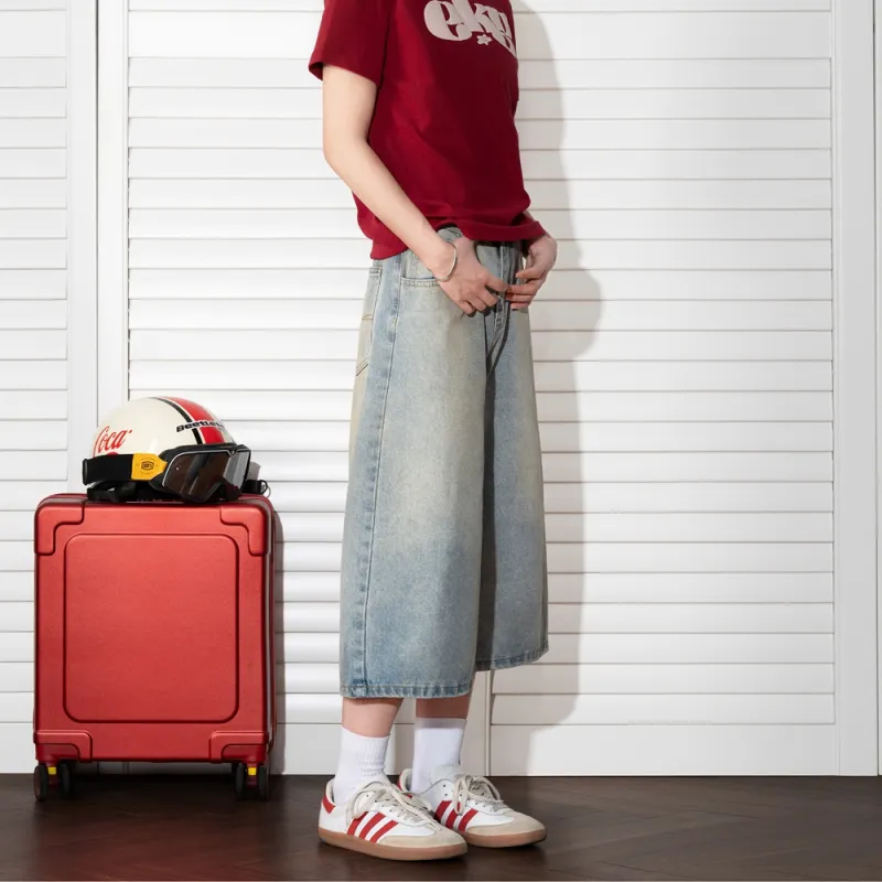 BEETLE TOWN Denim Shorts Unisex-9