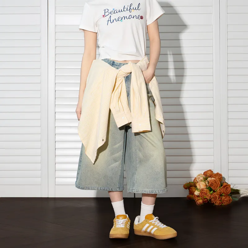 BEETLE TOWN Denim Shorts Unisex-11