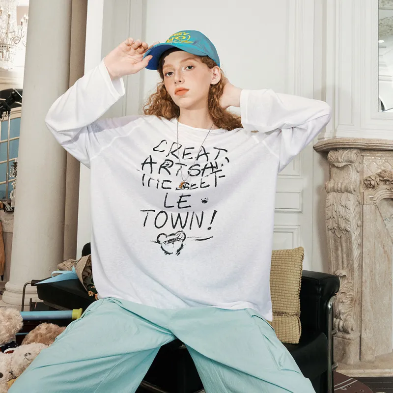 BEETLE TOWN Long Sleeved T Shirt Women's-2