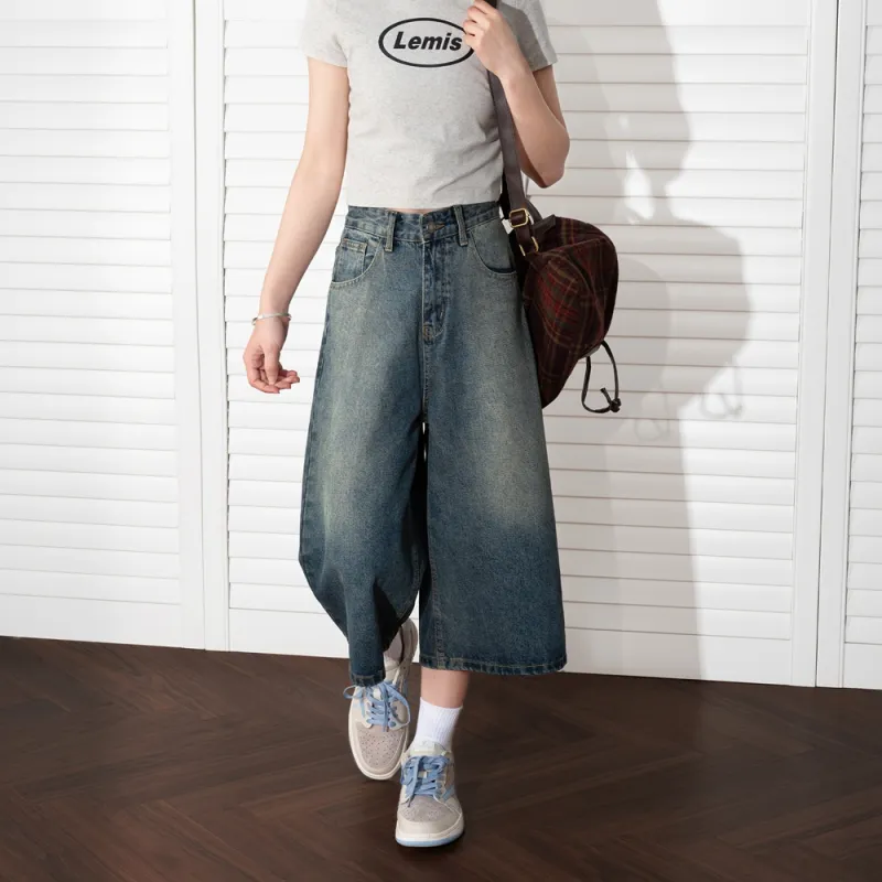 BEETLE TOWN Denim Shorts Unisex-20