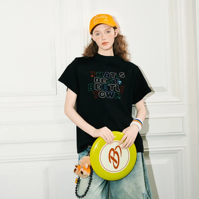 BEETLE TOWN Short Sleeved T Shirts Women's-5