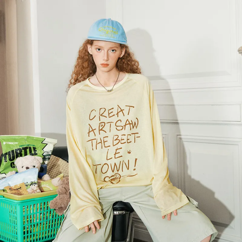 BEETLE TOWN Long Sleeved T Shirt Women's-13
