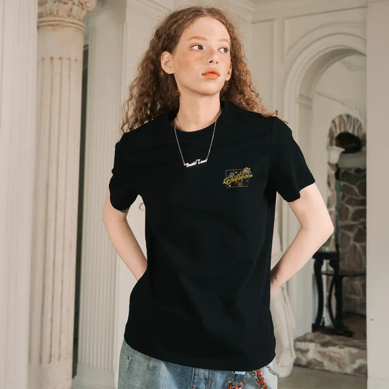 BEETLE TOWN Set in Sleeve Short Sleeved T Shirts Women's-4