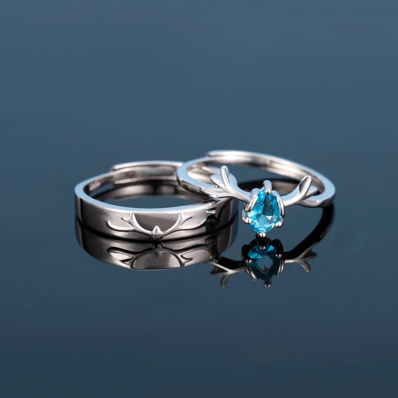 Sanpowa 925 Sterling Silver Rings Unisex-2