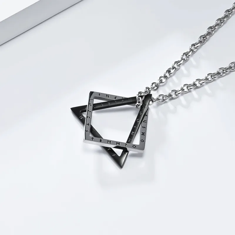 Sanpowa Stainless Steel Necklaces Men's-1