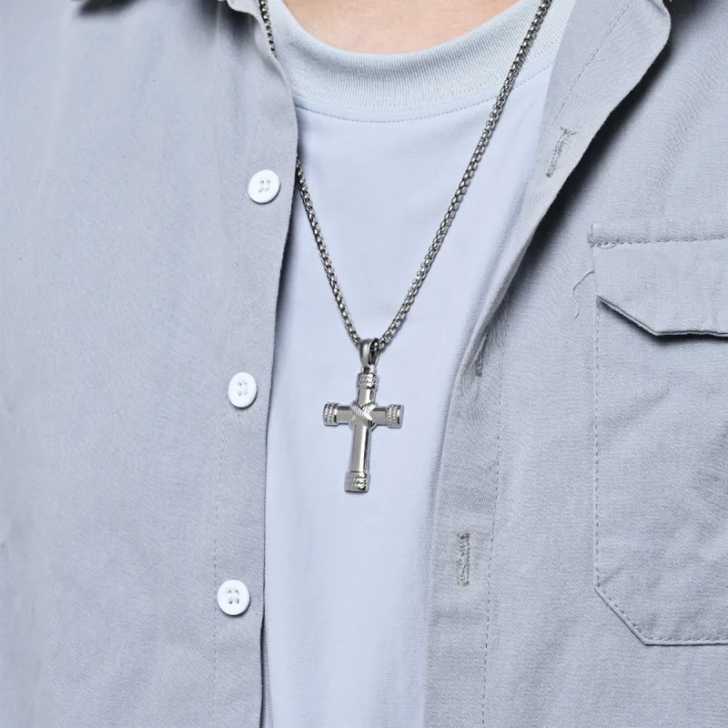 Sanpowa Stainless Steel Necklaces Men's-1