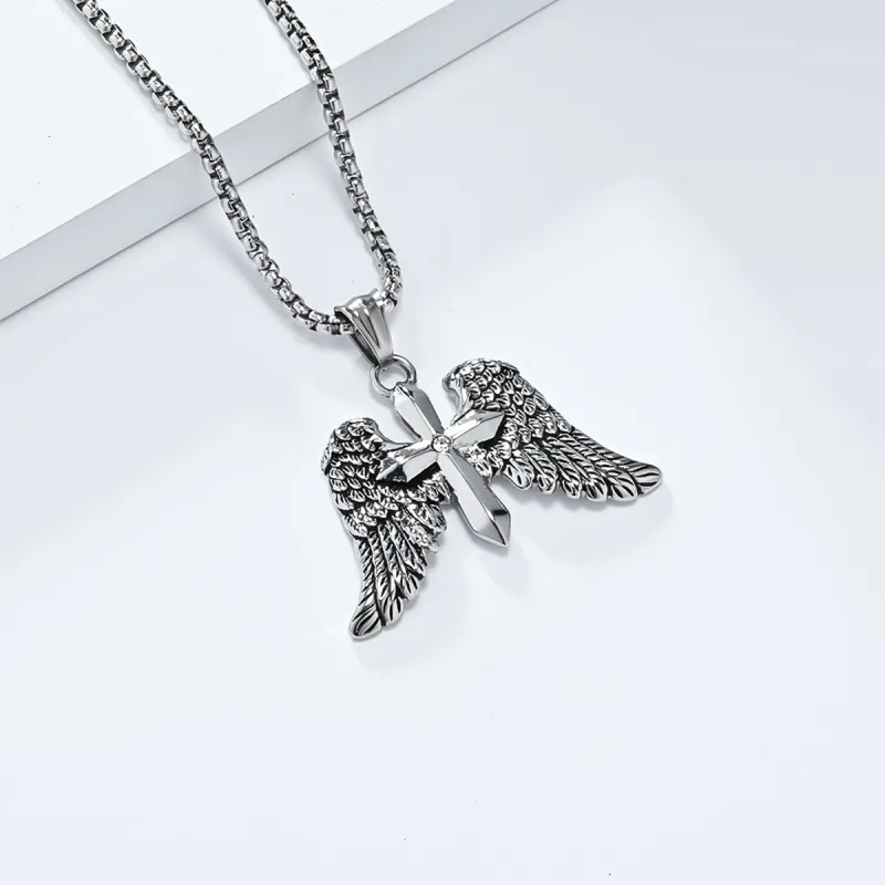 Sanpowa Stainless Steel Necklaces Men's-2