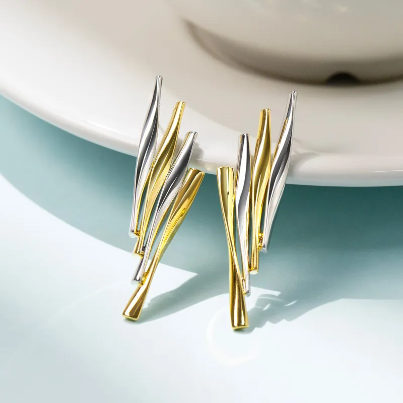 Sanpowa Copper Alloy Earrings Women's-2