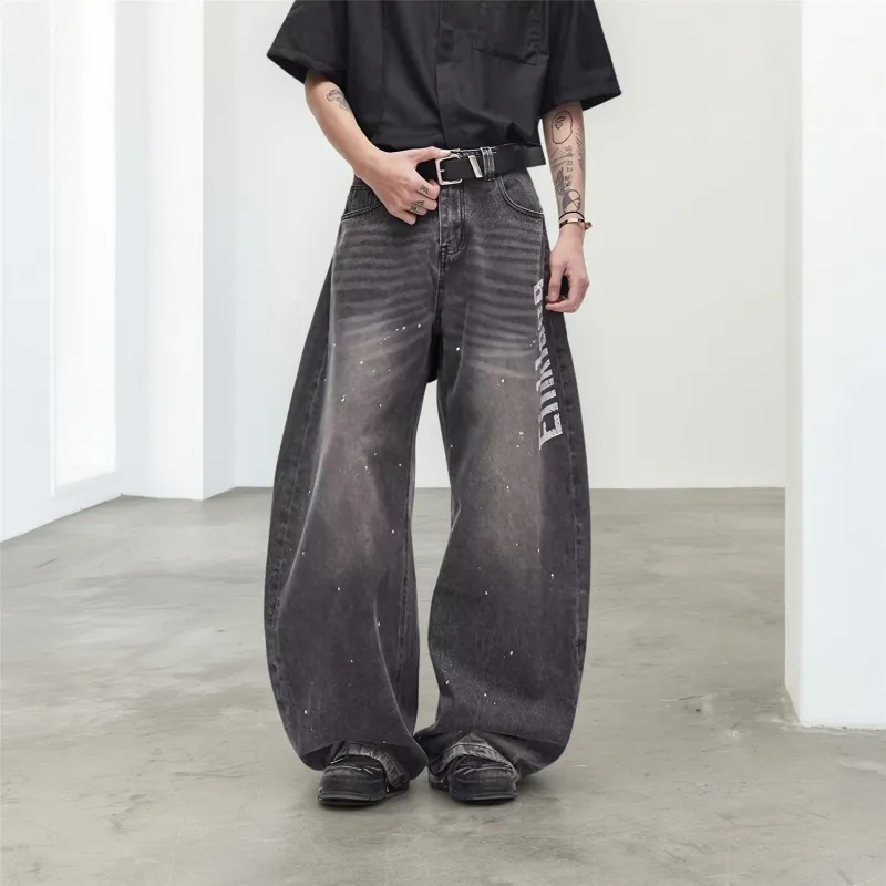 PANDA ADEVIL Jeans Unisex Black Gray-1