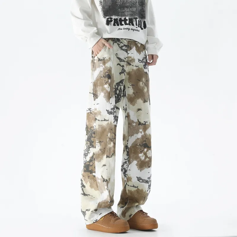 PANDA ADEVIL Jeans Unisex Desert Camouflage-1