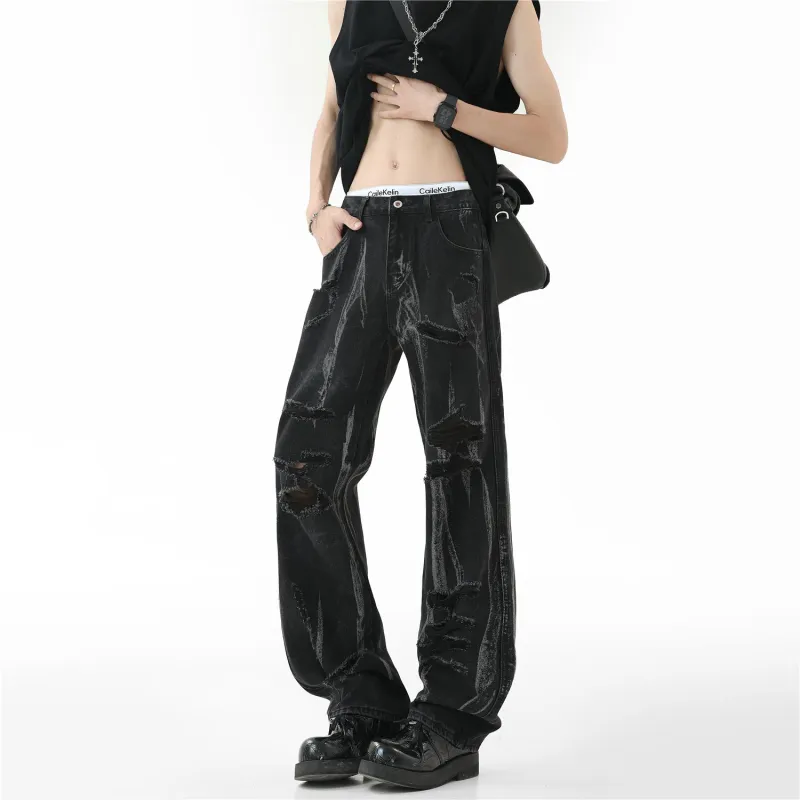 PANDA ADEVIL Jeans Unisex Black-1