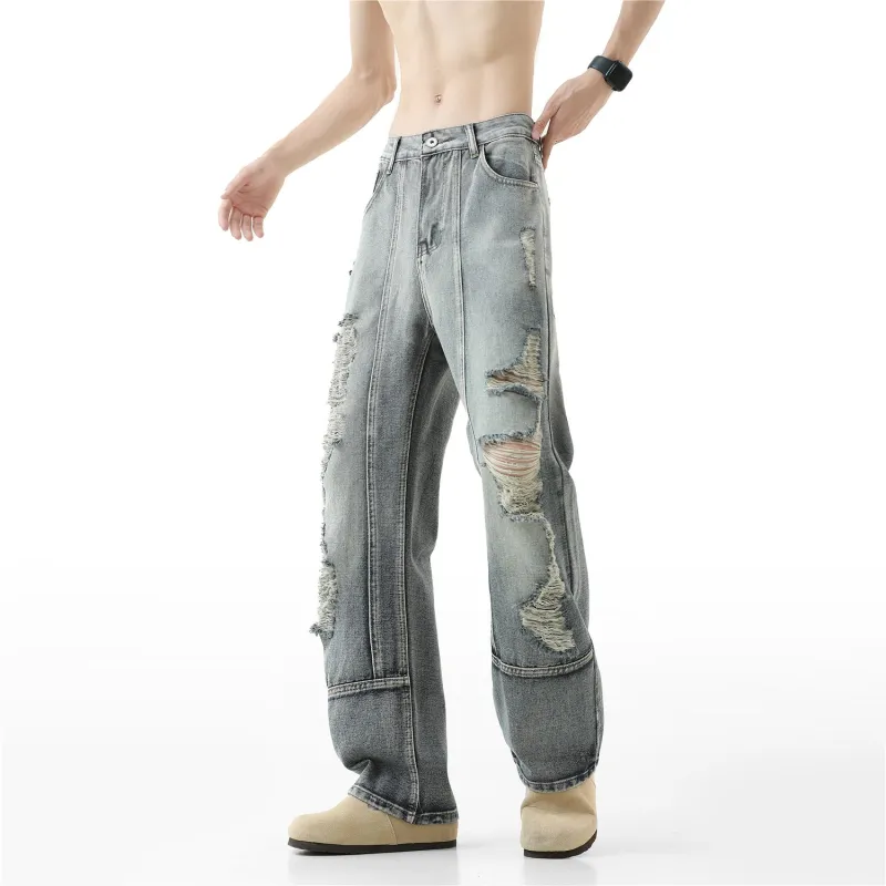 PANDA ADEVIL Jeans Unisex Blue Gray-2