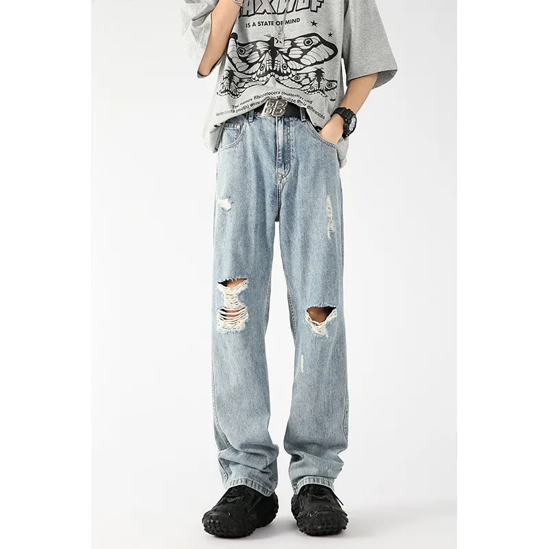 PANDA ADEVIL Jeans Unisex Light Blue-2