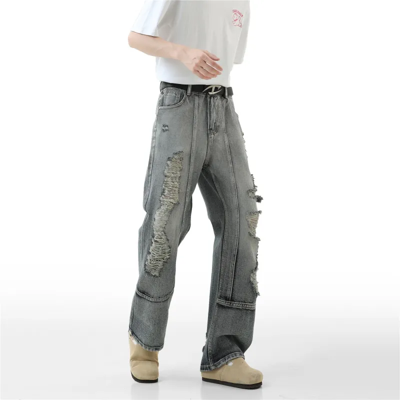 PANDA ADEVIL Jeans Unisex Blue Gray-4