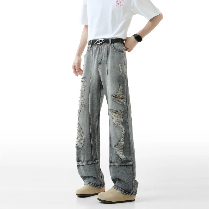 PANDA ADEVIL Jeans Unisex Blue Gray-3
