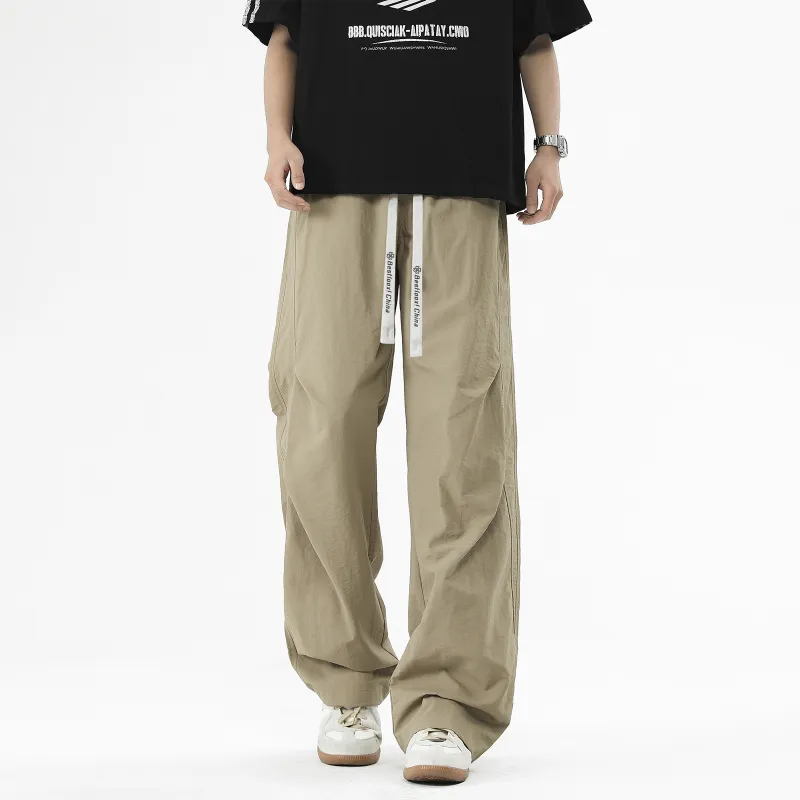 LOOX! Casual Pants Unisex Beige Apricot-14