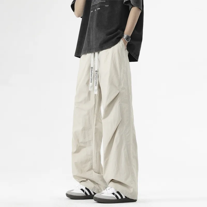LOOX! Casual Pants Unisex Beige Apricot-2