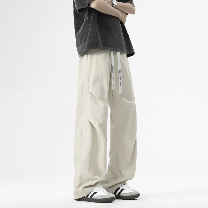LOOX! Casual Pants Unisex Beige Apricot-5