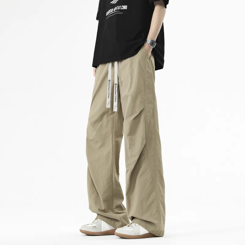 LOOX! Casual Pants Unisex Beige Apricot-13