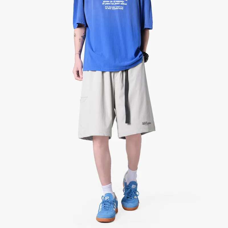 LOOX! Cargo Shorts Unisex Cyan Water Blue-5